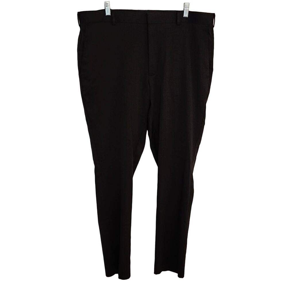 Perry Ellis 38x30 Mens Dark Charcoal Dress Pants